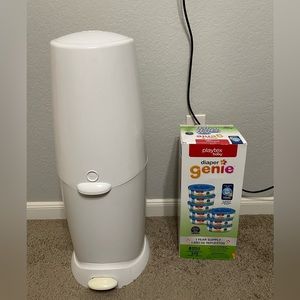 Diaper Genie (never used!) and 9 liner refills